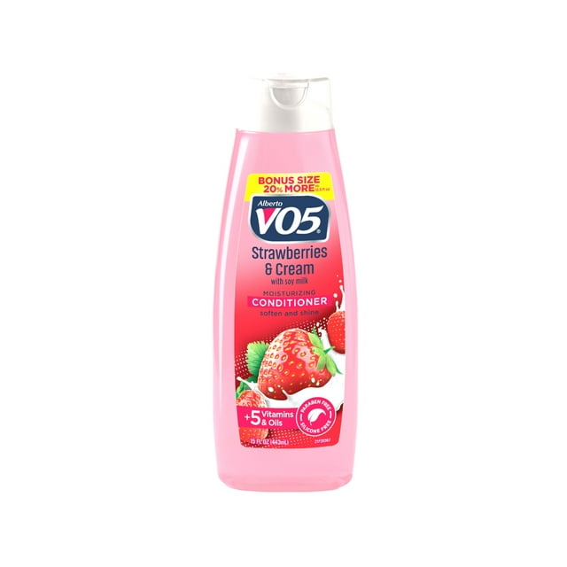2 Pk VO5 Moisture Milks Moisturizing Conditioner Strawberries & Cream 15 oz Eac