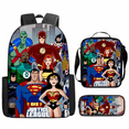 thumbnail image 2 of DC Super Hero Backpack, Batman Superman Surrounding Student Schoolbag, Suitable For Primary And Secondary School Students-HAPDEN, 2 of 4
