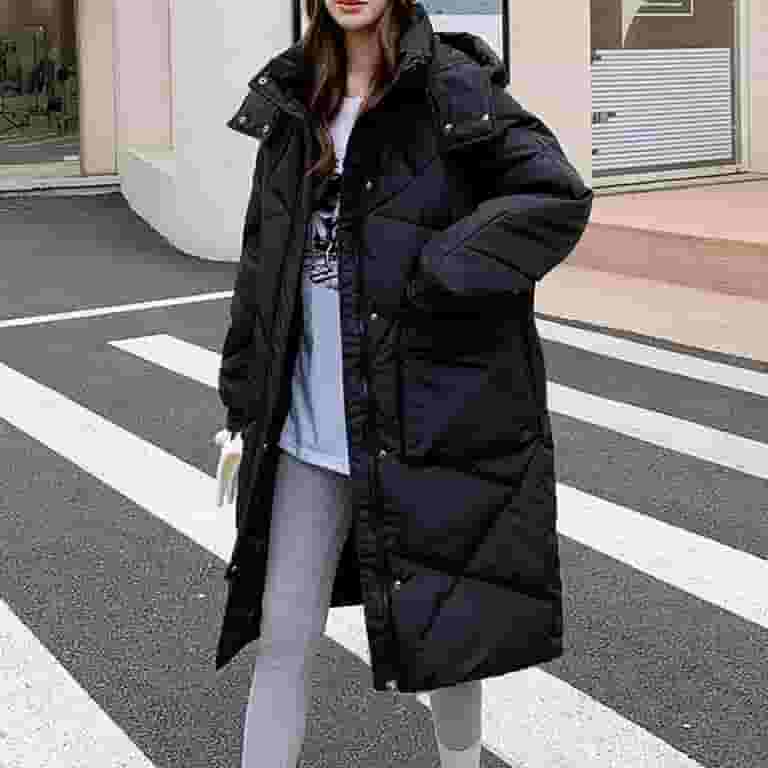 最新 Aboser Womens Hooded Quilted Coats Winter Long Sleeve Puffer Clothing