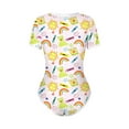thumbnail image 5 of Aunavey Romper Onesie Pajamas Bodysuit Women Adult Snap Crotch Bodysuit Shorts, 5 of 7