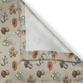 thumbnail image 3 of Ambesonne Mushroom Kitchen Curtains, Autumnal Woodland Theme, 55"x45", Pale Tan and Multicolor, 3 of 3