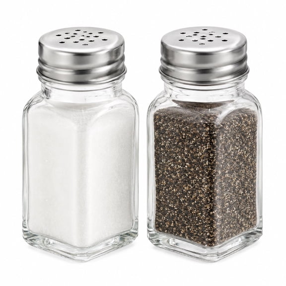 Handy Housewares Glass Salt and Pepper Shaker Set