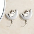 thumbnail image 1 of QTOCIO Cute Hook Student Dormitory Free Punch No Mark Hook Door Wall Key Hook, 1 of 3