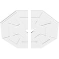 thumbnail image 2 of 36"OD x 3"ID x 12 1/2"C x 1"P Logan Architectural Grade PVC Contemporary Ceiling Medallion, Two Piece, 2 of 11