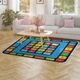thumbnail image 4 of Colorful Alphabet Numbers mat Carpet Soft Comfy Rug for Home Living Room Bedroom Doormat Decor Area Rug Non-slip Mat 63"x 79", 4 of 7