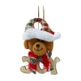 thumbnail image 2 of Wooden Letter Board Doll Pendant Christmas Tree Decoration Small Ornament Christmas Decoration Small Hanger, 2 of 6