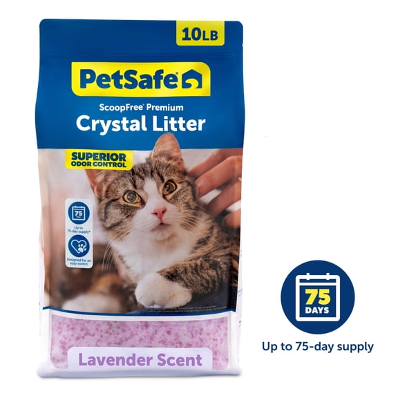 PetSafe ScoopFree Premium Crystal Litter, Lavender Scent, 10-lb bag, Purple