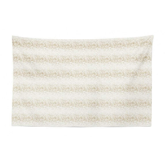 Abstract Tapestry, Geometric Bricks on The Wall Monochrome Modern Design on a Plain Background, Fabric Wall Hanging Decor for Bedroom Living Room Dorm, 2 Sizes, Pale Blue White, by Ambesonne