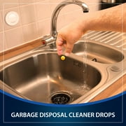 Garbage Disposal Cleaner & Deodorizer Drops- Lemon Scented - 50 count.