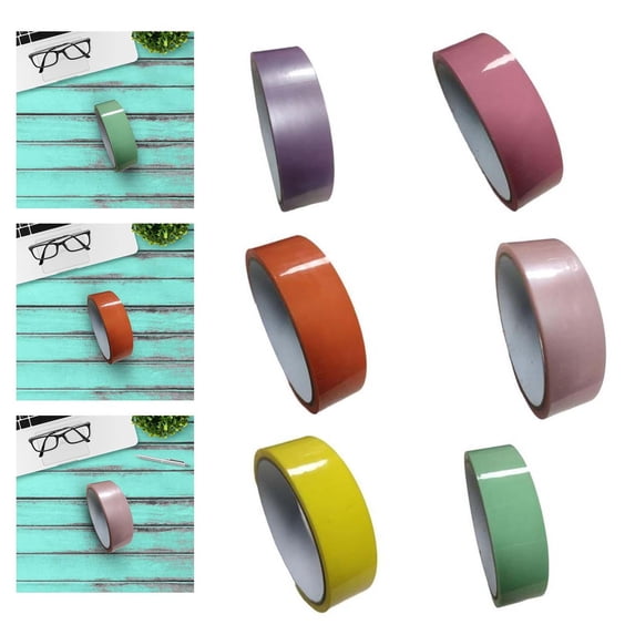 6 Pieces Sticky Ball Tapes Colored Relaxing DIY Crafts Accessories for Gifts Adult Party Birthday Home , Style A, as described