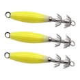 thumbnail image 2 of Anzuelos luminosos de calamar shamjiam 3x cebo de pesca Artificial de agua salada, 2 of 8