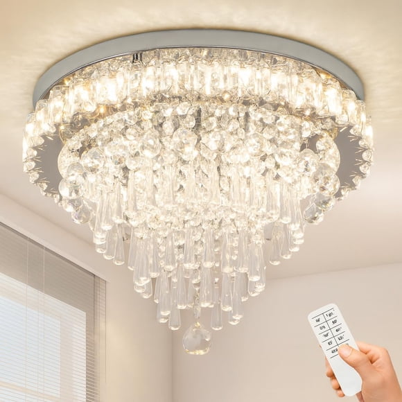 Lámpara de Techo de Cristal FRIXCHUR 45x35cm LED Regulable 85-265V