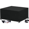 thumbnail image 3 of Fundas para muebles de jardín, 600D Oxford Funda para muebles de jardín Cubierta protectora impermeable Lona anti-UV para mesas de jardín Muebles de patio, con cordones 255x255x80cm Ormromra XDHY-17-36, 3 of 8