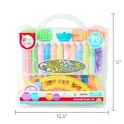 Play Day 90-Piece Multicolor Sidewalk Chalk Set with Stencils and Tools