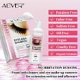 thumbnail image 2 of Aliver Eyelash Shampoo 50ml + Rinse Bottle + Brushes + Hydrogel Eye Patch, Eyelash Extension Cleanser, Lash Wash Bath, Lash Cleaner, Paraben & Sulfate Free for Salon and Home Use, 2 of 10