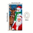 thumbnail image 5 of Christmas Reindeer Front Door Cover Decorations, Cute Xmas Deer Decorative Banner Background, Winter Holiday Indoor Outdoor Home Decor 35" x 70" (1PC, E), 5 of 9
