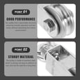 thumbnail image 2 of Lifting Rope Pulley Practical U-type Fixed Pulley Wire Rope Pulley Roller, 2 of 9