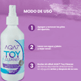 thumbnail image 4 of Pack AQA7 Toy Cleaner Solución Desinfectante para Juguetes Sexuales, Atomizador de 240ml y AQA 7 Gel Lubricante Antiséptico Intimo Base Agua Tubo 75g, 4 of 6