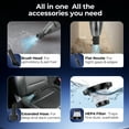 thumbnail image 3 of FLORAY Cordless Handheld Car Vacuum Cleaner, Portable Car Vacuum with Reusable HEPA Filter & 5 Attachments, Black, 3 of 7