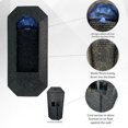 thumbnail image 3 of 23.3" Resin Wall-Mounted Fountain with LED Light – Indoor/Outdoor Decorative Water Feature, 3 of 7