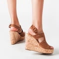 thumbnail image 1 of Zapatos de mujer Casual Peep Toe Cuñas Super High Heels Hebilla Correa Sandalias de moda Wmkox8yii sa4148, 1 of 7