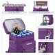 thumbnail image 4 of Mochila térmica Hulongo, impermeable, a prueba de fugas, 30 litros, color morado, 4 of 7