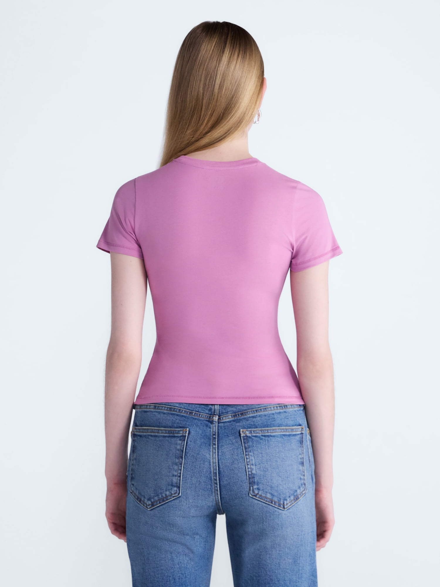 Scoop Women’s The York Baby Tee with Short Sleeves, Sizes XS-XXL