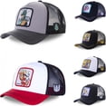 thumbnail image 2 of Alta calidad Saint Seiya dibujos animados Anime Snapback gorra de béisbol hombres mujeres Hip Hop papá malla camionero sombrero Dropshipping hola suerte unisex, 2 of 2
