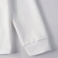thumbnail image 3 of Adult Polo Shorts for Men Long Sleeve Button Polo Tees Loose Fit White Men TShirts, 3 of 4