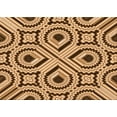 thumbnail image 1 of Ahgly Company Tapis d'Intérieur Lavables en Machine Rectangle Transitionnel Jaune Orange, 5' x 8', 1 of 7