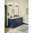 thumbnail image 3 of 45497BKCLR Kichler Lighting Crosby - 3 Light Bath Vanity-8.75 Inches Tall and 23 Inches Wide-Black Finish-Clear Glass Color, 3 of 8