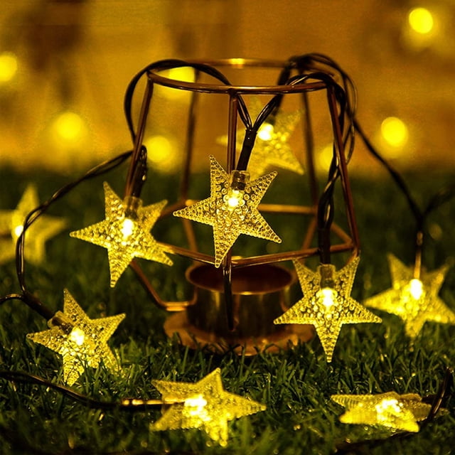 Guirnalda de luces solares al aire libre, 12M 100 LED al aire libre Guirnalda de luces solares IP65 a prueba de agua 8 modos Decoración Luz para jardín Patio Patio Hogar Dormitorio Navidad Boda Fiesta (Blanco cálido) brillar Electrónica