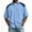 Blue, variant on YLSDY Men's Color Block Short Sleeve Golf Shirt, Button-Down Collared Casual Top, Trendy Two-Tone Design for Men Dark Gray L