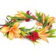 thumbnail image 1 of wonima11 Hawaiian Leis Flower Crown - Tropical Floral Headband Artificial Hawaii Floral Headpiece with Ribbon Lei Luau Dress Up Accessory for Girls Women Summer Beach Pool Party Decorations, 1 of 1