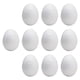 thumbnail image 4 of Huevos de espuma de poliestireno, huevos de Pascua blancos lisos para manualidades, huevos de imitación. 10 piezas 94 x 63 cm, 4 of 9