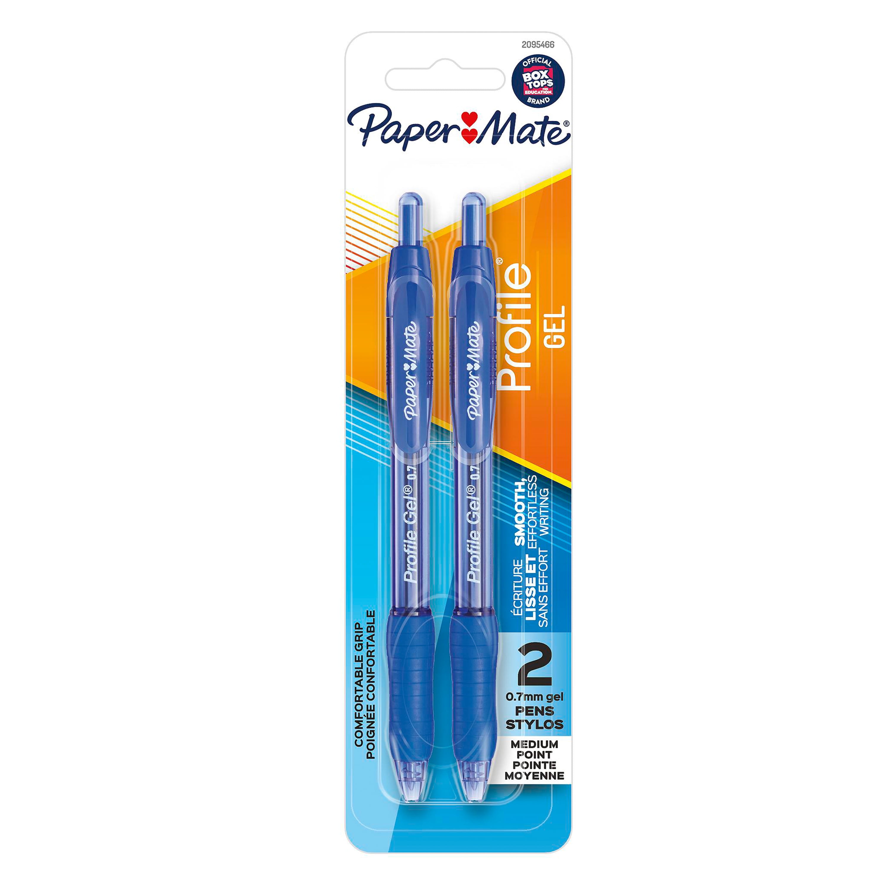 ADD-GEL Ball Pen 0.7mm Fine x5 x10 BLACK Smooth Ballpoint Pens Extra Long Writes 