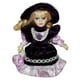 thumbnail image 3 of Muñeca de cerámica de estilo vintage de 20 cm, muñecas de porcelana, vestido, decoración de escritorio, púrpura, 3 of 8