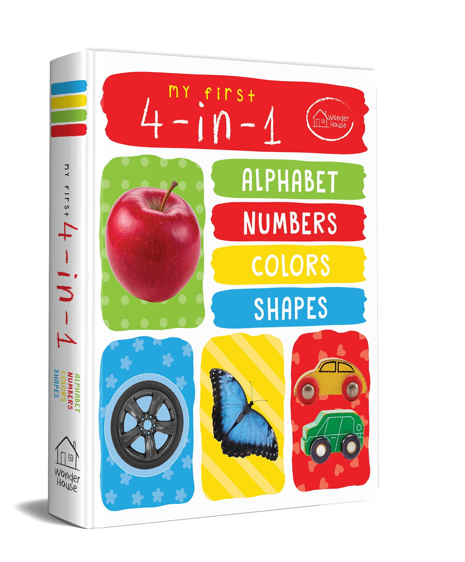 Wonder House Books, My First 4 in 1 Board Book, ABC 123 Colors