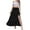 Black, variant on GigrtiJin Womens Laceup Slit Front Bodycon Denim Skirts Vintage High Waisted Washed Casual Midi Skirt with Pockets