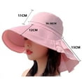 thumbnail image 6 of SikaFu Women's Summer Hat for The Sun Wide Brim UV Neck Protection Solar Beach Hats Foldable Ponytail Travel Sun Panama Caps Gorras, 6 of 6