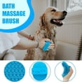thumbnail image 4 of UYGDUY-Loving PETS 6-in-1 Dog Grooming Kit - Self Cleaning Slicker Brush, Dematting Rake, Steel Comb, Flea Comb & Bath Brush - Professional Pet Grooming Set with Storage Bag for Dogs & Cats (Blue), 4 of 4