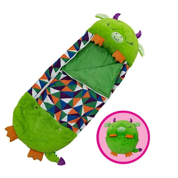 AUQ Sac de Couchage pour Enfants,Sac de Couchage en Coton Doux et Velours PV,Sac de Couchage pour Enfants avec Motif de Dessin Animé