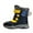 Dark Blue, variant on Otqutp Kids Chunky Warm Snow Boots Boys Girls Winter Waterproof Non Slip Fleece Lined Outdoor Walking Shoes Hiking Footwear