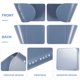 thumbnail image 3 of Organizador de tapas sin perforar, 5 pares, para cocina, de plástico, para montar en la pared, 3 of 5
