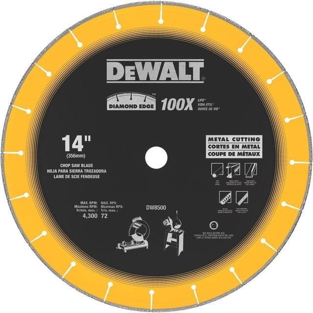 Disco Diamantado Plano 14 In Multicorte Metal Dw8500 Dewalt DeWalt Dw8500
