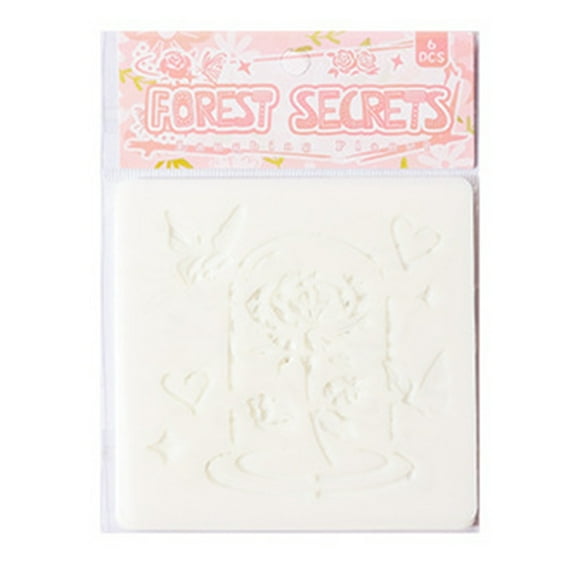 6 Pcs Butterfly Drawing Stencil Journal Stencils Flowers Painting Stencils