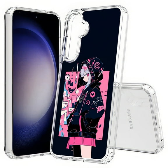 TalkingCase Slim Fit Phone Case Compatible for Samsung Galaxy S25  Plus(Not S25/ S25 Ultra), Pink Anime Girl Print, Lightweight,Flexible, USA Print