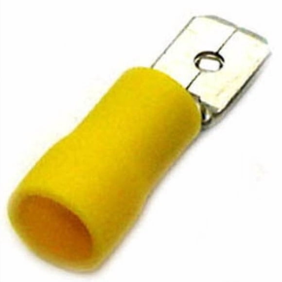 160453-100 - QUICK CONN MALE YEL 0.250IN 12-10AWG 6.35X0.8MM (100 pcs/pkg)