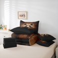 thumbnail image 6 of Homewish Brown Bear 7-Piece Twin Bedding Sets For Teens Boys Girls,Jungle Animal Wildlife Bedding Comforter Set,Retro Vintage Cabin Breathable Sheet Sets,Breathable Home Decor,Reversible, 6 of 8