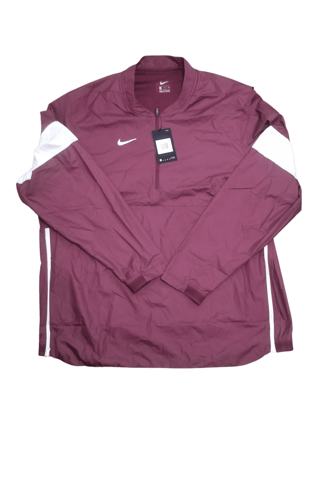 Nike Half Zip Men's Marron Football Windbreaker Size 2XL